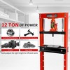 Hydraulic Shop Press, h-Frame Floor Bearing Press,Adjustable Height with Stamping Plates – Ideal for Bending, Straightening, Bearing/u-Joint Removal - 4 of 4