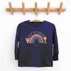 The Juniper Shop Mini Smiley Keep On Smiling Rainbow Toddler Long Sleeve Tee - 2 of 4
