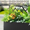 TUYOHW Metal Planter Box with Trellis, Metal Raised Garden Bed with Trellis, Garden Box for Climbing Plants, Flower - 4 of 4
