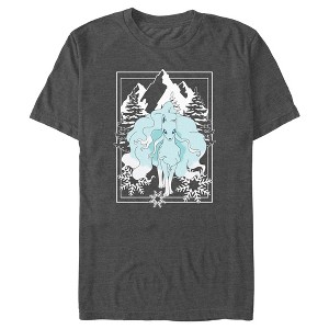 Men's Pokemon Alolan Ninetales Winter Scene Poster T-Shirt - 1 of 4