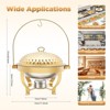 YIYIBYUS Chafing Dish, Diamond Hanging Lid Stove, Hanging Lid Dining Stove - 4 of 4
