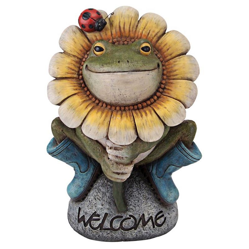 Design Toscano Flowery Frog Garden Welcome Statue - Multicolored, 3 of 6