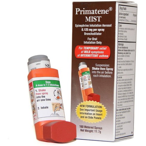 Primatene Non-prescription Asthma Inhaler Back After Years, 50% OFF