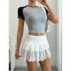 ITAFIT Adorable White Lace Micro Skirt - 3 of 4