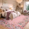 Lahome Short Velvet Geometric Floral Floor Mat-Natural Bio-Printed Soft Rug for Living Room, Bedroom, or Entryway - 2 of 4