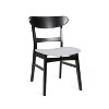 NicBex Mid-Century Upholstered Dining Chairs Set of 2 Armless Accent Side Chairs with Curved Back - 2 of 4