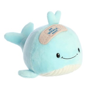 Aurora Medium Get Whale Soon JUST SAYIN' Witty Stuffed Animal Blue 10" - 1 of 4