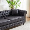 CAVINAS Loveseat Sofa with Button Design and Cushions for Bedroom, Chesterfield Sofa with Rolled Arms, Tech Fabric Vintage Couches for Living Room - 4 of 4