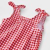 Baby Girls' Gingham One Piece Swimsuit - Cat & Jack™ Red - 3 of 4