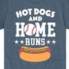 Boys' - Instant Message - Hot Dogs And Home Runs Short Sleeve Graphic T-Shirt - 2 of 4