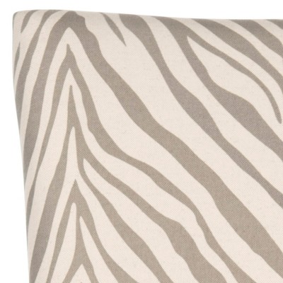 Lester Gray Zebra Linen Parsons Dining Chairs Set of 2