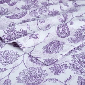 Pointehaven 180 GSM Printed Brushed Cotton Flannel Oversized Pillowcases Pair - 1 of 4