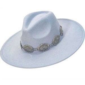 Women's Colorado Medallion Chain Fedora Hat - ANARCHY STREET - 1 of 2