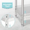 Stainless Steel Work Table, NSF Commercial Grade, Adjustable Shelf, Silver - 3 of 4