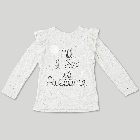 Baby Girls Afton Street Long Sleeve T Shirt Ivory