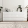 CIPACHO Modern White 6-Drawer Dresser - Roomy Double Dresser for Home - 4 of 4