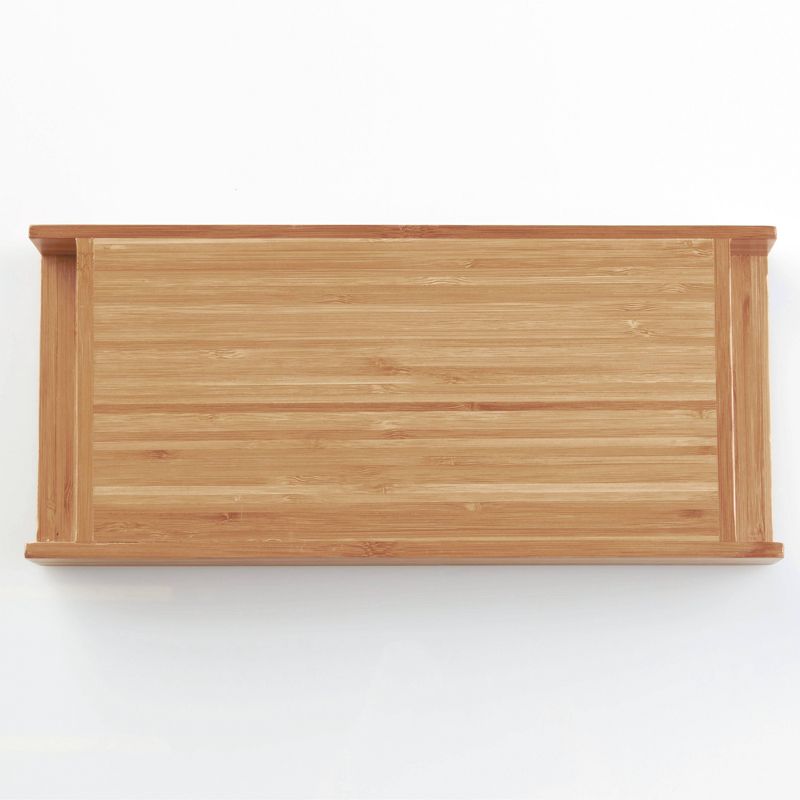 iDESIGN Formbu Bamboo Vanity Storage Tray Organizer Natural Wood, 3 of 8