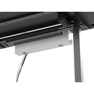 White Steel Under Desk Cable Tray with Power Supply Management