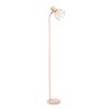Simple Designs 55.91" Industrial Farmhouse Fusion Adjustable Cage Wire Accent Floor Lamp - 4 of 4