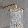 Shower System with Shower Head, Hand Shower, Slide Bar, Bodysprays, Shower Arm, Hose, Valve Trim, and Lever Handles - 2 of 4