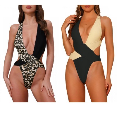 black & beige, leopard & black