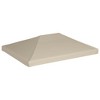 vidaXL Gazebo Top Cover Beige Polyester with PVC coating 157.5x118.1 in - 2 of 2