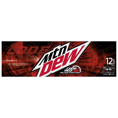 Mountain Dew Code Red Soda 12pk 12 Fl Oz Cans Target