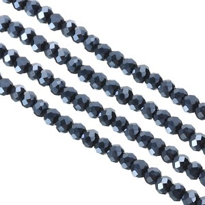 Unique Bargains Jewelry Making Craft Faceted Sparkly Loose Glass Beads 5 Pcs - 1 of 4
