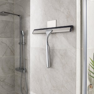 Home Mart Goods Silver Stainless Steel Window Bathroom Cleaning Squeegee - 10" - 1 of 4