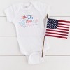 The Juniper Shop The Land Of The Free Coquette Baby Short Sleeve Bodysuit - 3 of 4