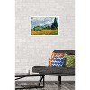 Trends International Wheat Field with Cypresses Framed Wall Poster Prints - 2 of 4