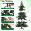 6ft Aspen Fir Christmas Tree w/ Lights, Pre-Lit Artificial Christmas Tree with 300 Warm White LIGHT & 678 Branch Tips, PE & PVC Blend Hinged Xmas Tree - 4 of 4