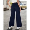 Women's Yoga Pants with Pockets Casual Joggers Loose Lounge Wide Leg High Waisted Drawstring Pants - 4 of 4