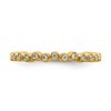 Black Bow Jewelry 2.5mm 14k Yellow Gold 1/10 Ctw Diamond Stackable Band - 3 of 4