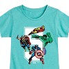 Girls' - Marvel - Avengers Birthday 5 Fitted Short Sleeve Graphic T-Shirt - 2 of 4