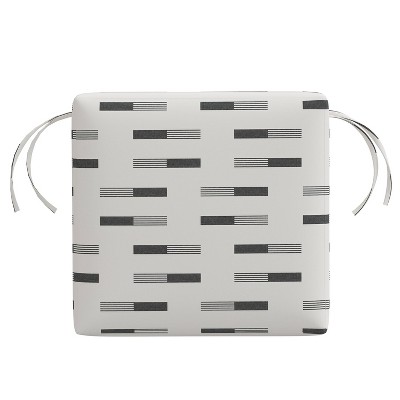 18" x 18" Outdoor Seat Cushion Nigel Charcoal - Skyline Furniture: Illinois Crafted, Removable Zippered Cover, Spot Clean