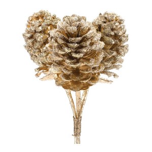 Melrose Glittered Pine Cone Bundle (Set of 6) - 1 of 3
