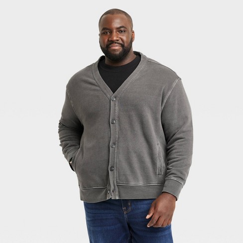 Charcoal grey hot sale sweater mens