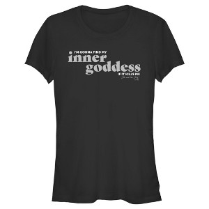 Junior's Women Sex and the City Find Inner Goddess If It Kills Me T-Shirt - 1 of 4