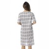 Just Love Womens Nightgown - Short Sleeve Henley Oversized Sleepwear Gown - 3 of 3