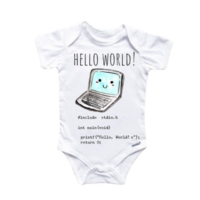Pc Programmer Coder Coding Onesie® Baby Boy Girl Clothes Infant Bodysuit Funny Cute Newborn GS1