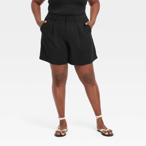 Women's Signature Crepe Bermuda Shorts - A New Day™ - 1 of 3