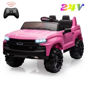 Jojoka 24V Kids Ride On Truck Car, Electric Vehicles with Remote Control, Music, Lights, 2 Seaters Ride On Car for Boys and Girls - 1 of 4