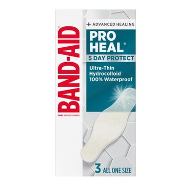 Band-Aid Brand Pro Heal 5 Day Protect Ultra-Thin Hydrocolloid Adhesive Bandages - Waterproof - 3ct