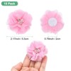 Unique Bargains Mesh Fabric Rhinestone Pearl Chiffon Flowers 2.17 x 2.17 Inch - 3 of 4