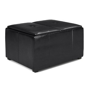 Franklin Square Coffee Table Storage Ottoman and benches - WyndenHall - 1 of 4