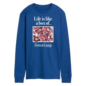 Men's - Forrest Gump - Life Is Like A Box Of Chocolates Long Sleeve Graphic T-Shirt - 1 of 4