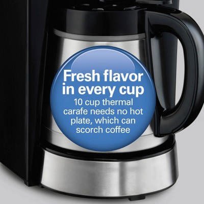 Hamilton Beach 10-Cup Stainless Steel Programmable Thermal Coffee Maker