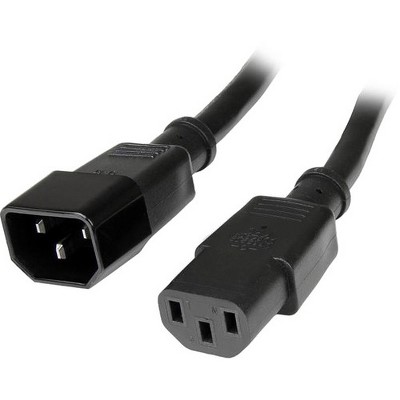 StarTech.com 6 ft Standard Computer Power Cord Extension - C14 to C13 - 6ft