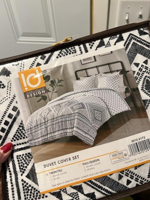 Intelligent Design Isla Reversible Duvet Cover Set Black : Target